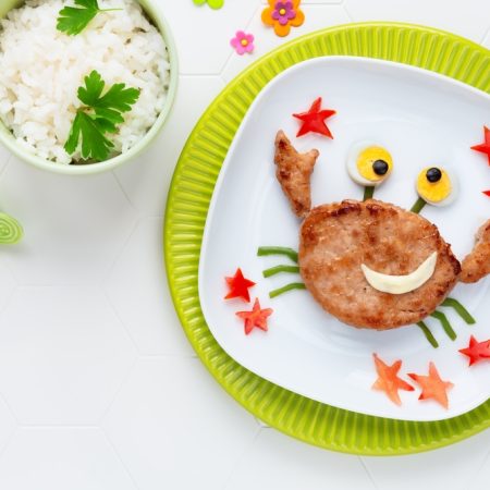 Fun,Food,For,Kids,-,Cute,Smiling,Crab,Shaped,Veal
